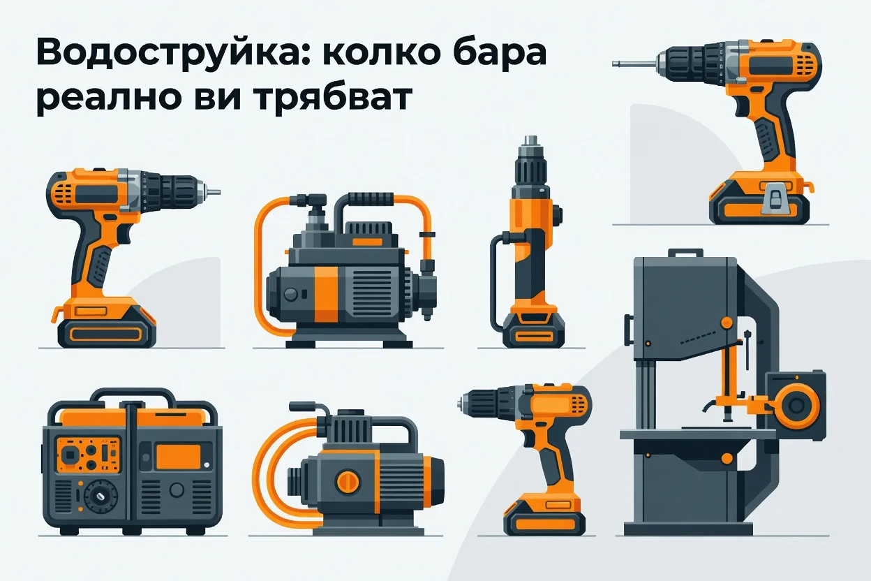 Водоструйка: колко бара реално ви трябват
